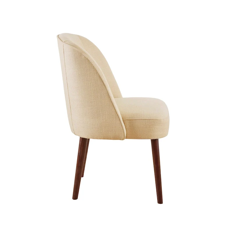 Natural round-back dining chair - 22.25 inches wide x 24.5 inches deep x 34.6 inches high