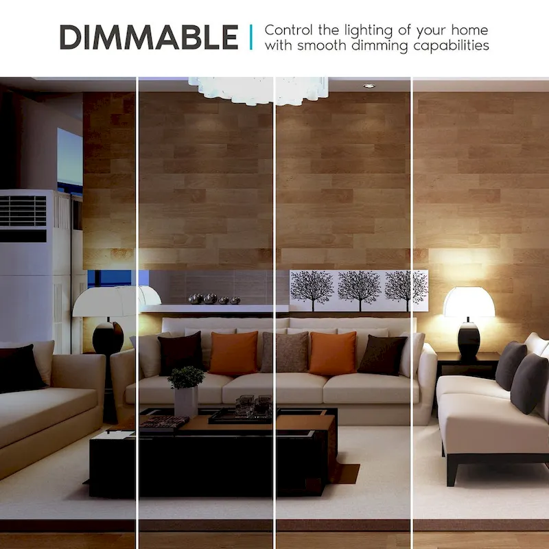 Luxrite A19 LED Light Bulbs 100W Equivalent Dimmable, 1600 Lumens, Enclosed Fixture Rated, Energy Star, E26 Base 12-Pack