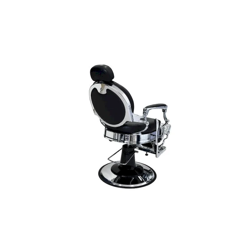 Reclining Barber Chair with Adjustable Headrest and Footrest