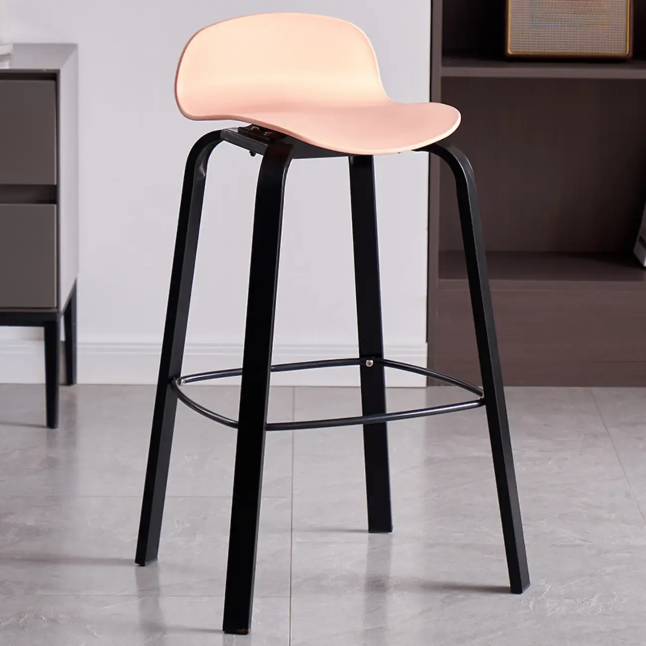 Bar Height Modern Plastic Armless Bar Stools
