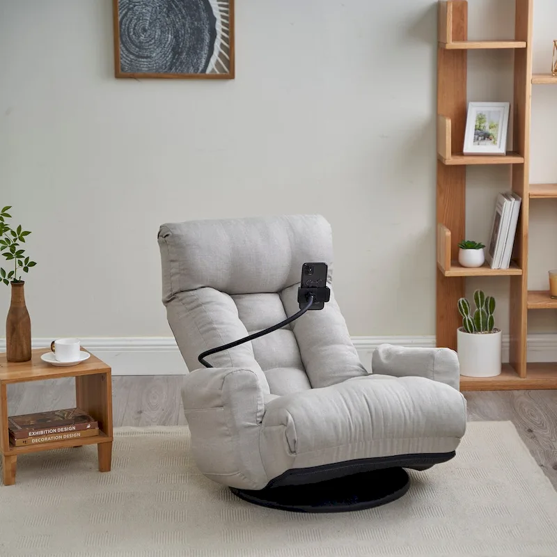 Swivel Leisure Chair with Adjustable Head and Waist