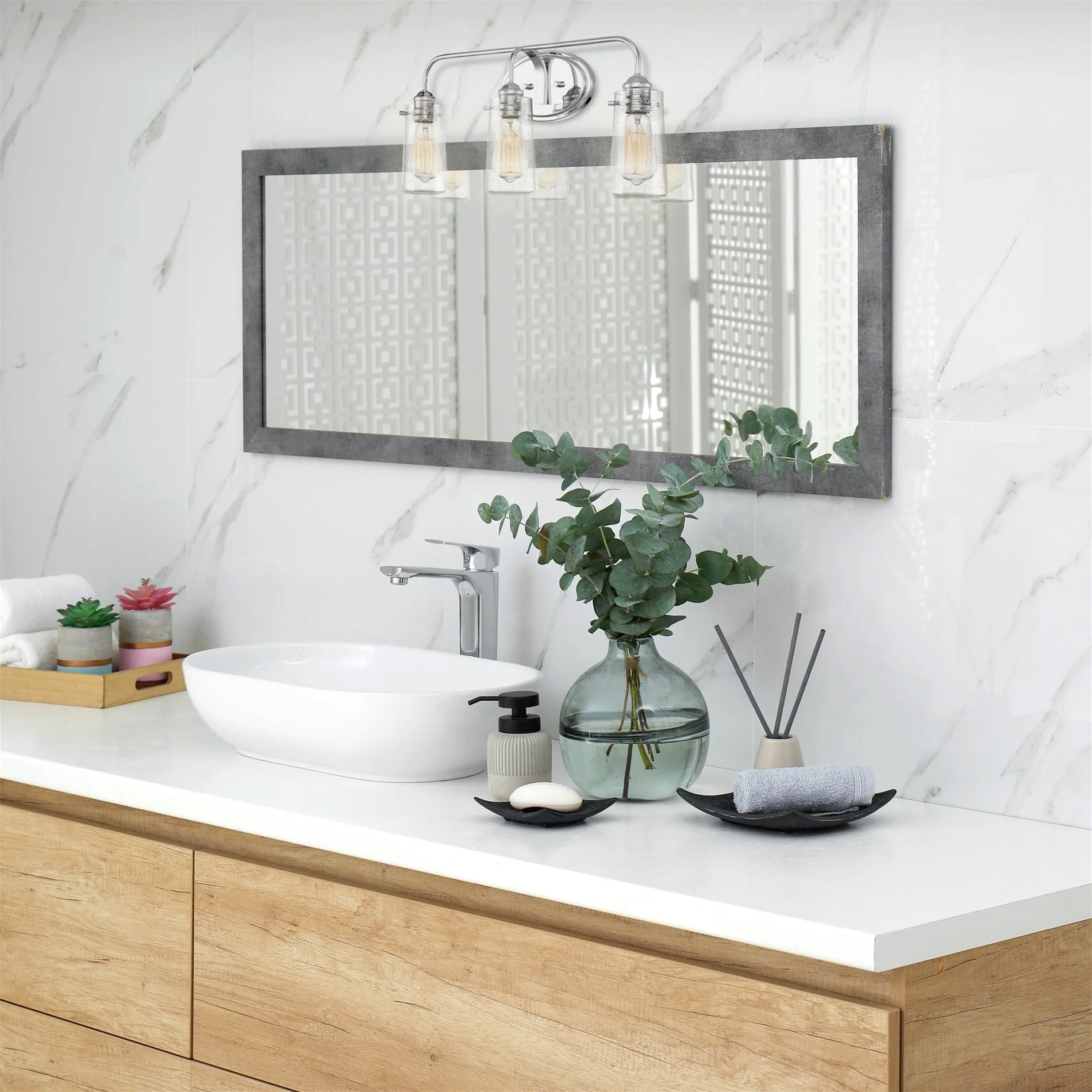 Rayne 23 Modern Farmhouse 3-Light Vanity / Bathroom Light