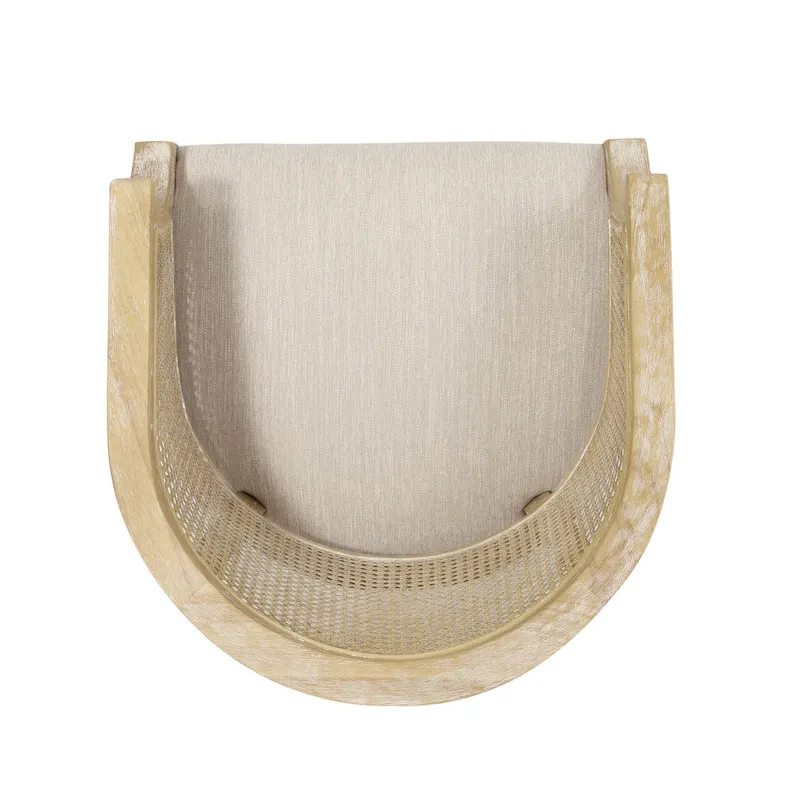 Steinaker Wood and Cane Accent Chair