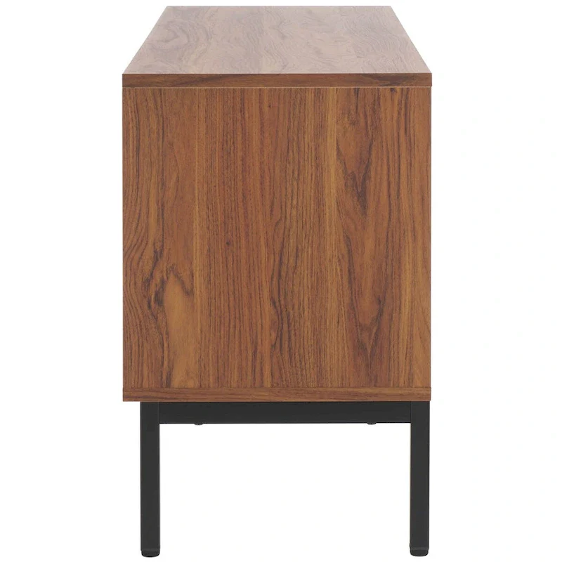 SAFAVIEH Alyse 2-Drawer 2-Shelf Entertainment Media Stand (Fits Up To 65  Flatscreen TV) - 60.4 In. x 15.6 In. x 24.8 In.