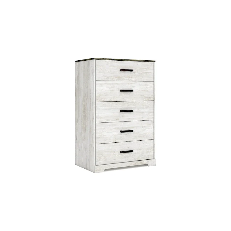 Contrasting Woodgrain Chest of Drawers