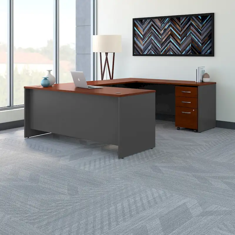 Series C 72W U Shaped Desk with Drawers by Bush Business Furniture