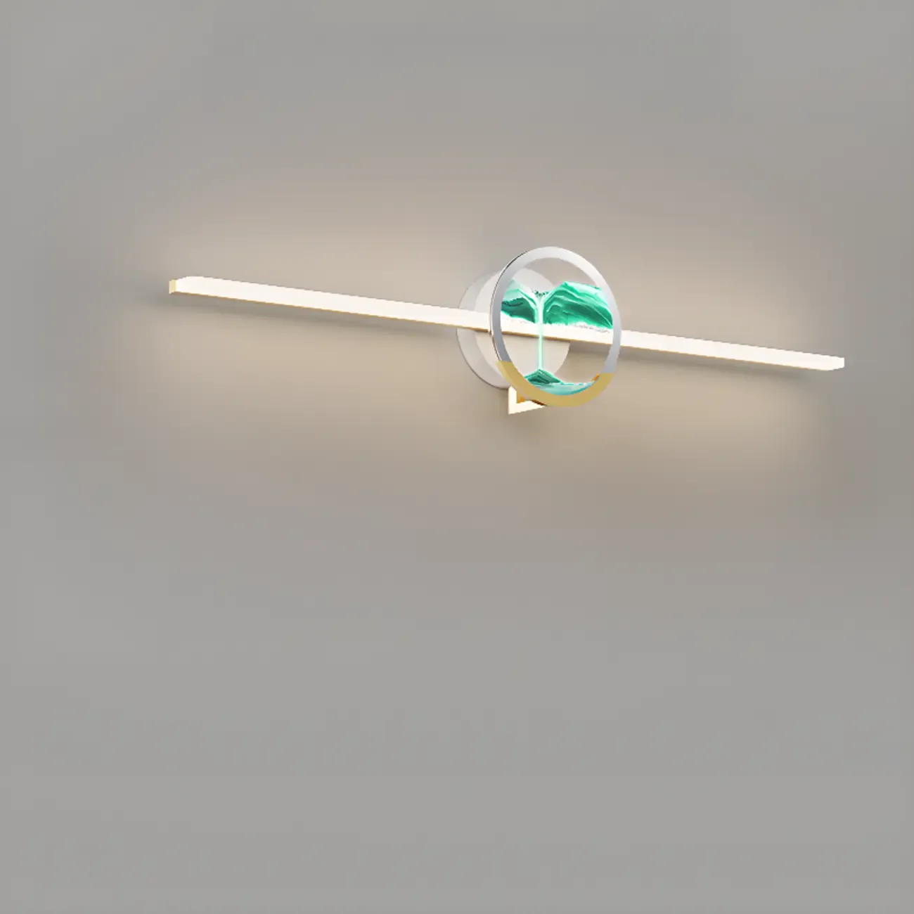 Dimmable Glass Bathroom Vanity Light with Integrated LED