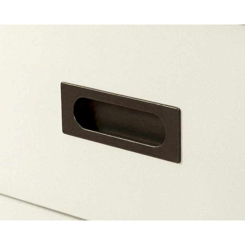 White & Oak 3-Drawer Mobile File Cabinet – Letter Size