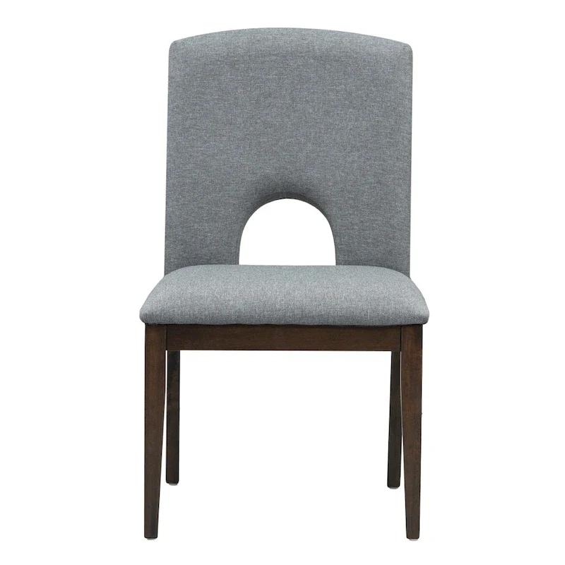 Modern Style 5-Piece Extendable Round Dining Table Set with Removable Leaf and Upholstered Dining Chairs