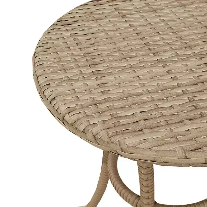 vidaXL 3 Piece Bistro Set with Cushions Black Poly Rattan