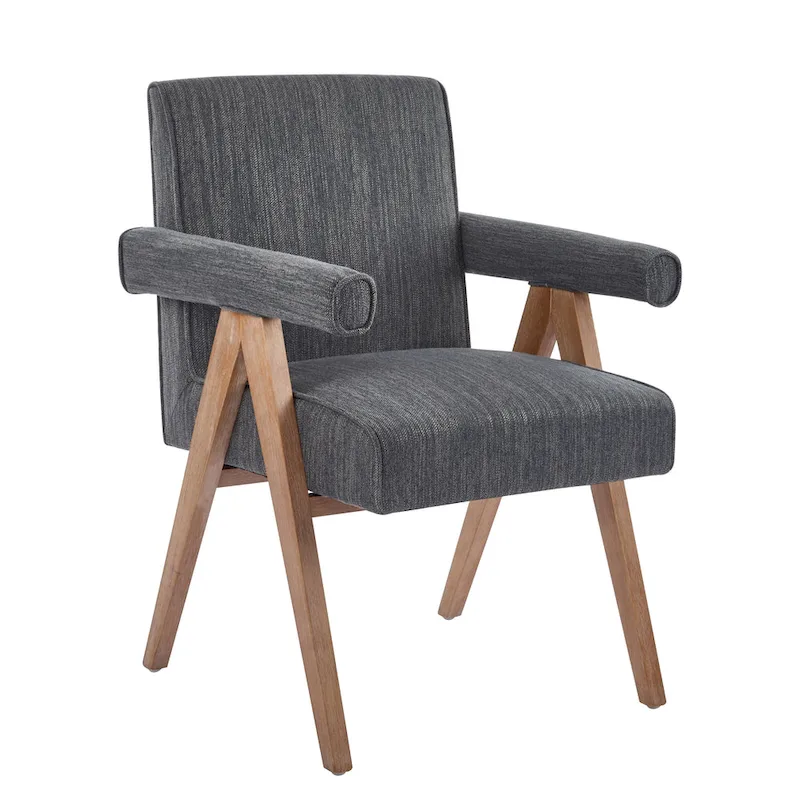 Christopher Knight Home Poppy Fabric Arm Dining Chair (Set of 2)