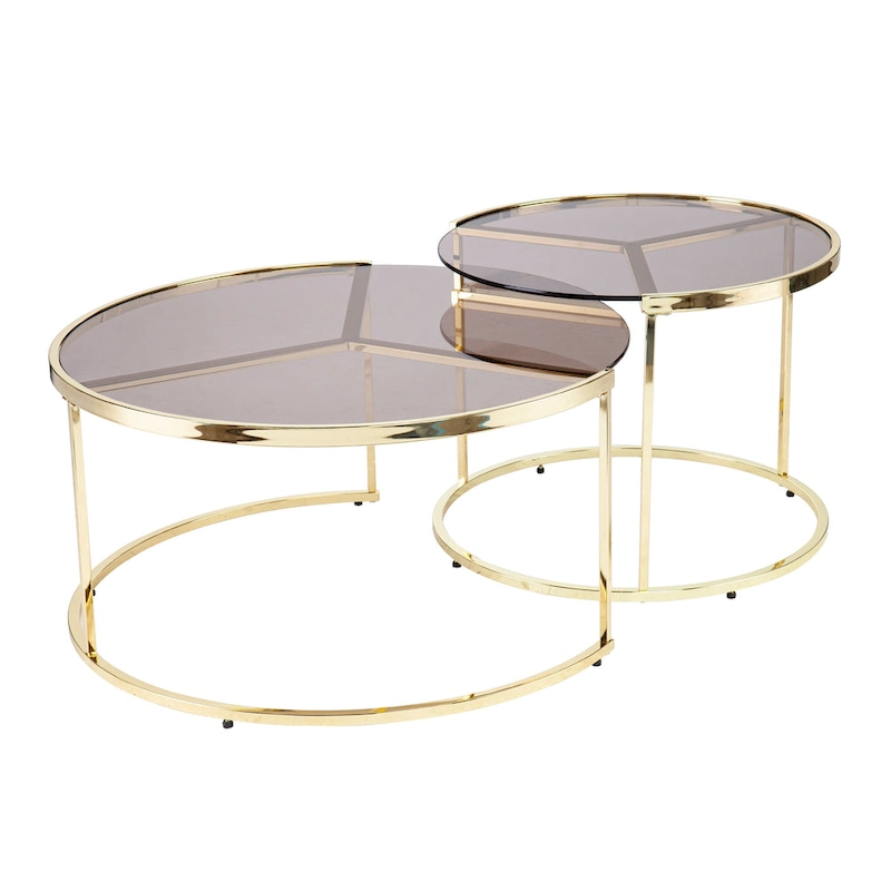 SEI Furniture Marlei Modern 2-Piece Nesting Coffee Table