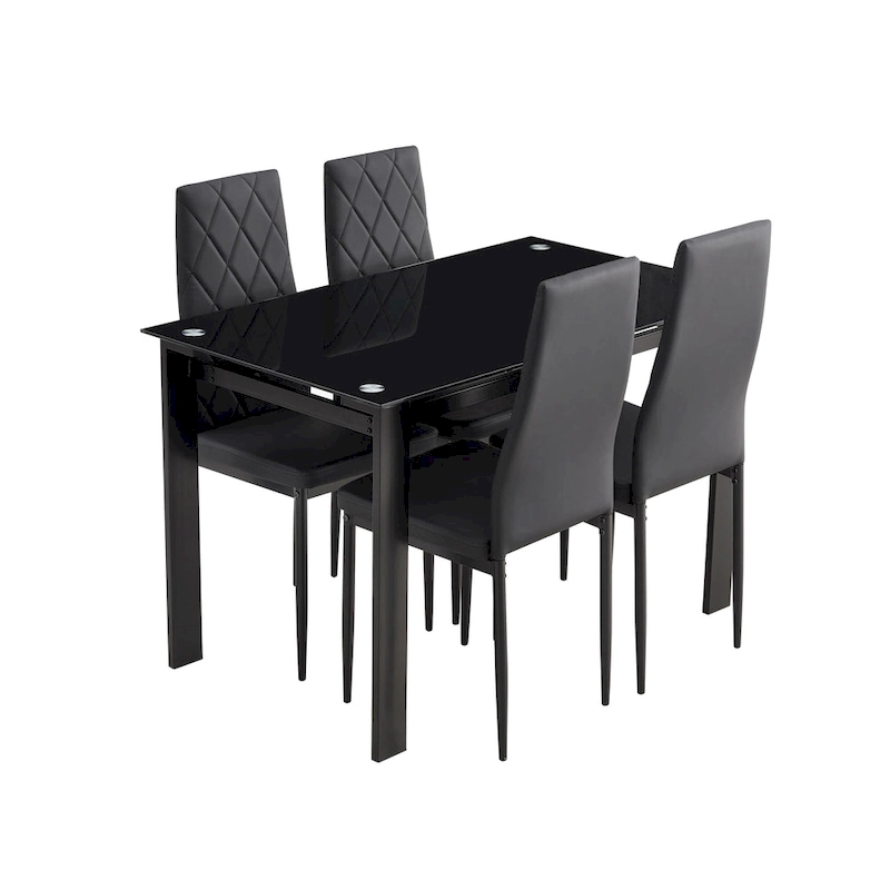 5-piece dining table set, dining table and chair