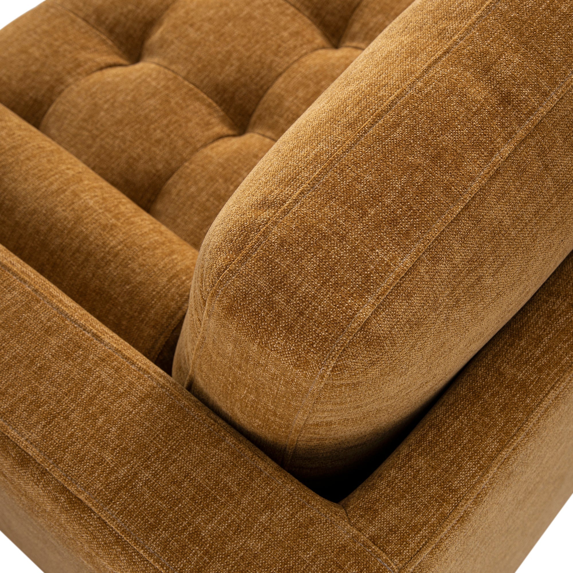 Spiced Honey Chenille Grand 4-Seater Chaise End Sofa, Left Hand Facing