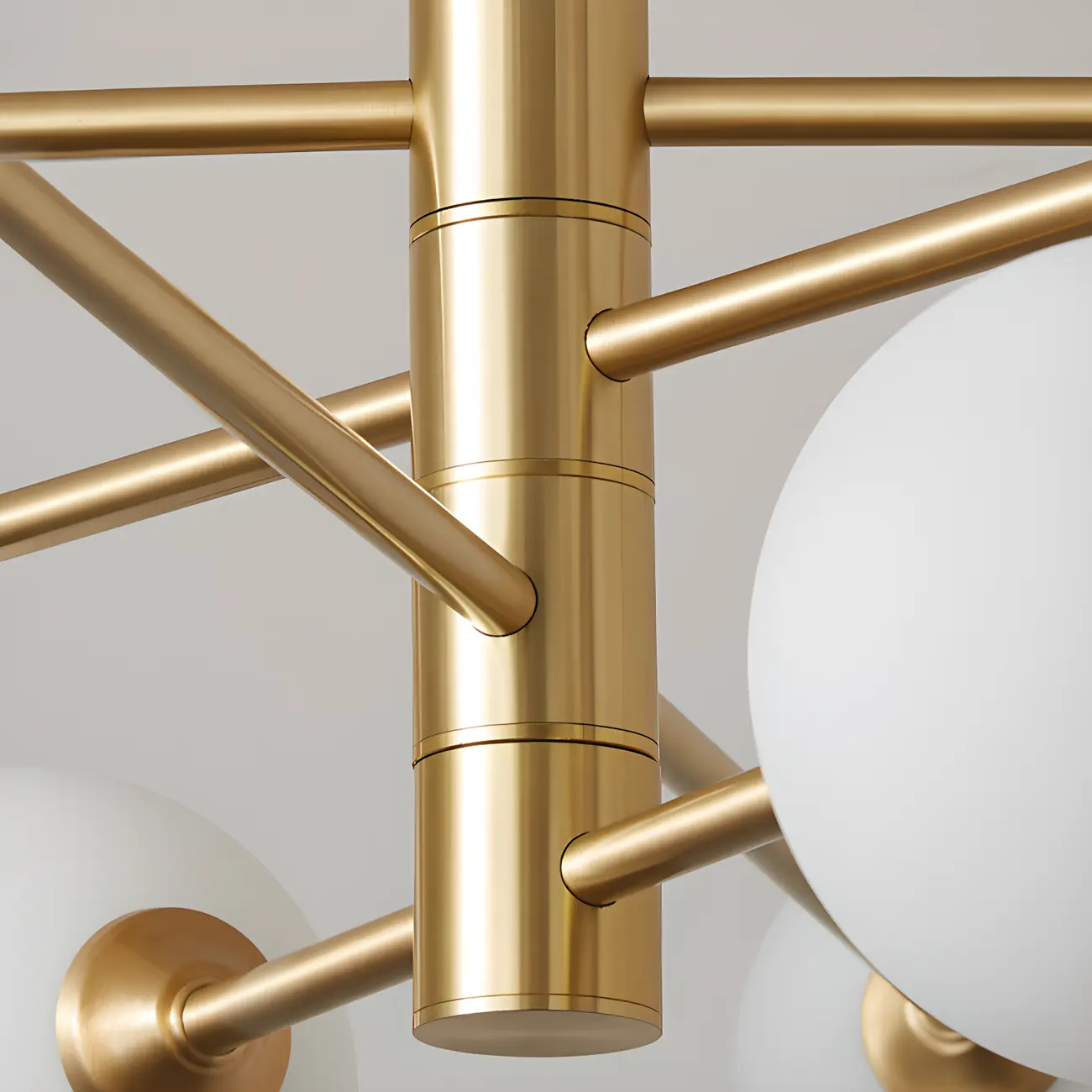 Modern 8-Light Glass Globe Sputnik Chandelier