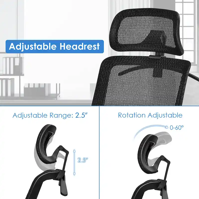 Costway Ergonomic High Back Mesh Office Chair Recliner Task Chair - See Details