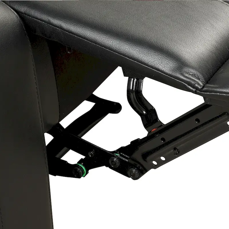 Breathable PU Leather Manual Recliner Chair with Overstuffed Arm and Back