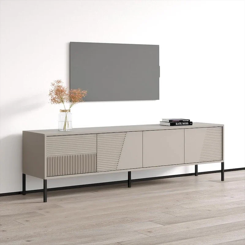 Modern TV Stand Console Cabinet – Fits Up to 85 TVs | 74.8 Wide