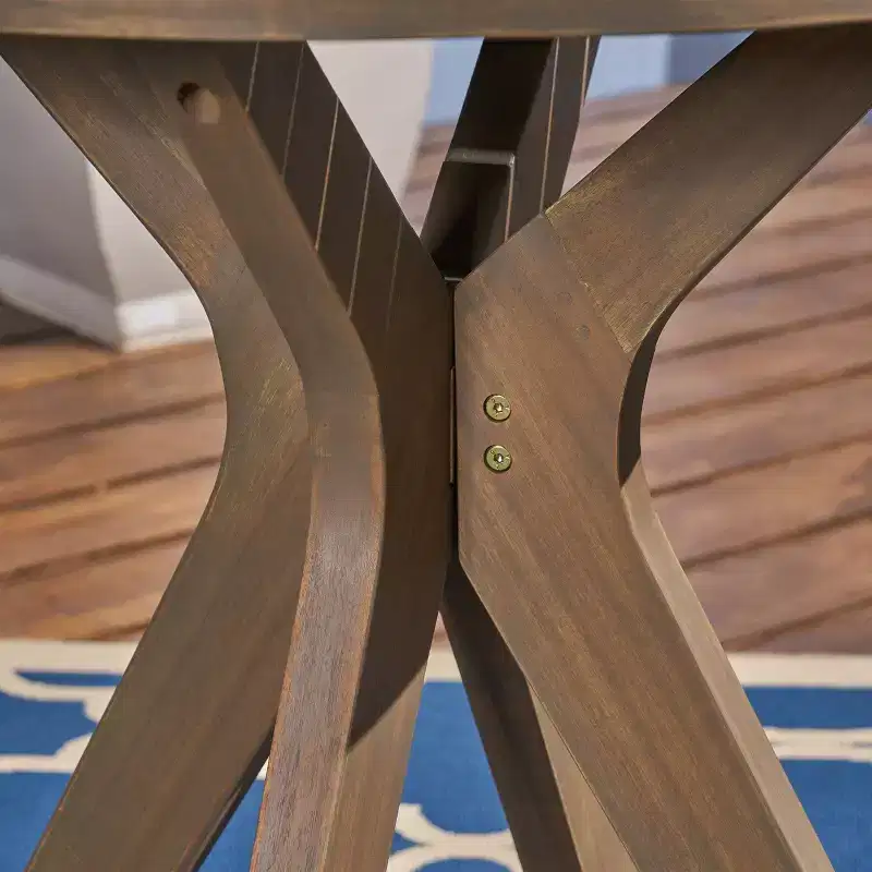 Casa 3pc Acacia X Leg Bistro Dining - Christopher Knight