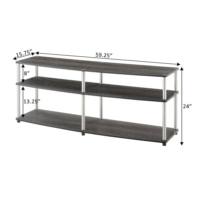 3-Tier TV Stand for TVs up to 65