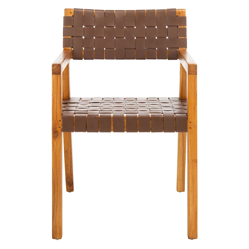 SAFAVIEH Gerda Woven Leather Dining Room Chair - 22.1