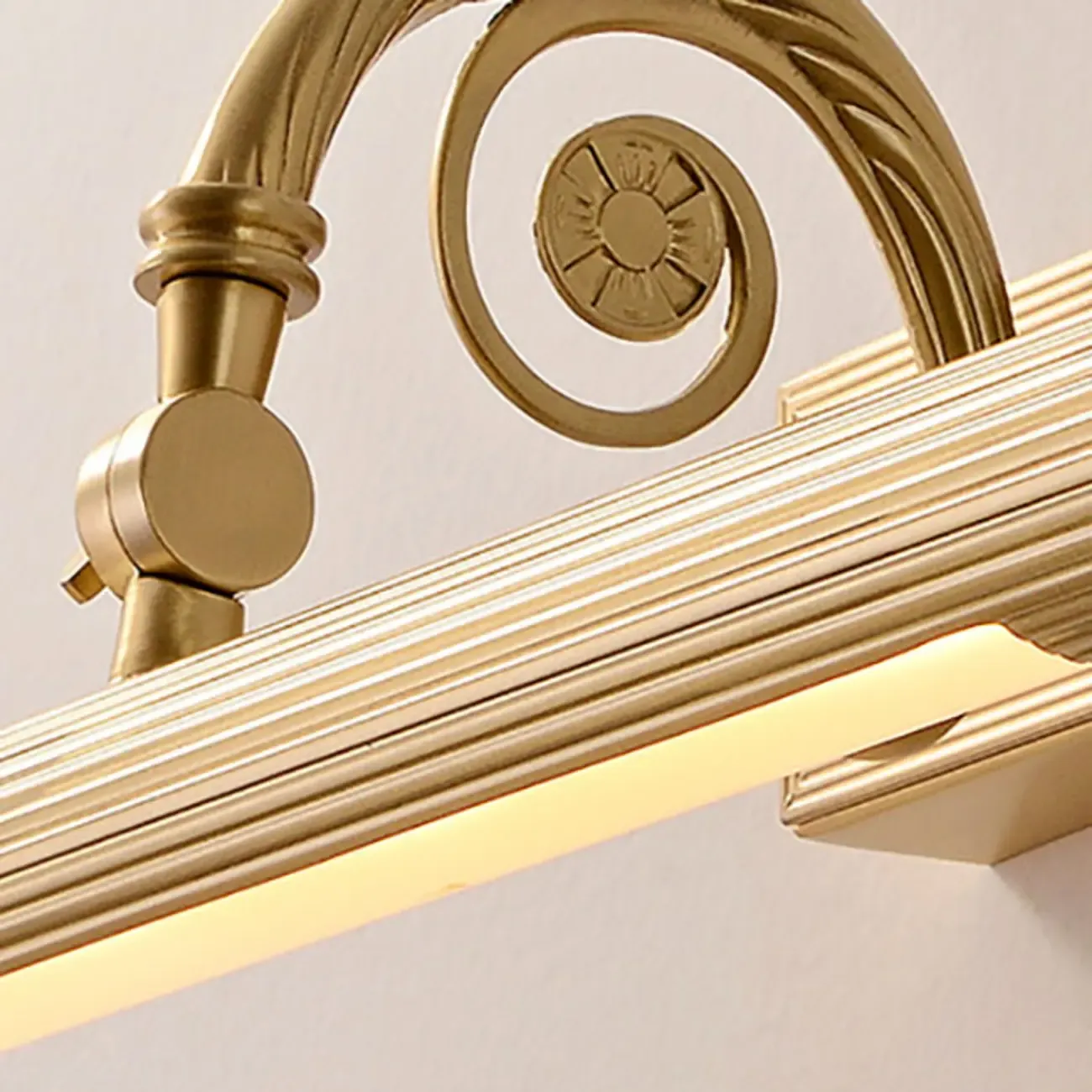 Bathroom Golden Down Tube Warm Glow LED Vanity Light