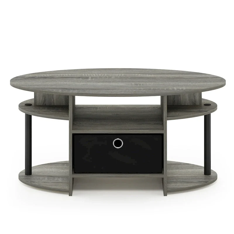 FURINNO JAYA Simple Design Oval Coffee Table