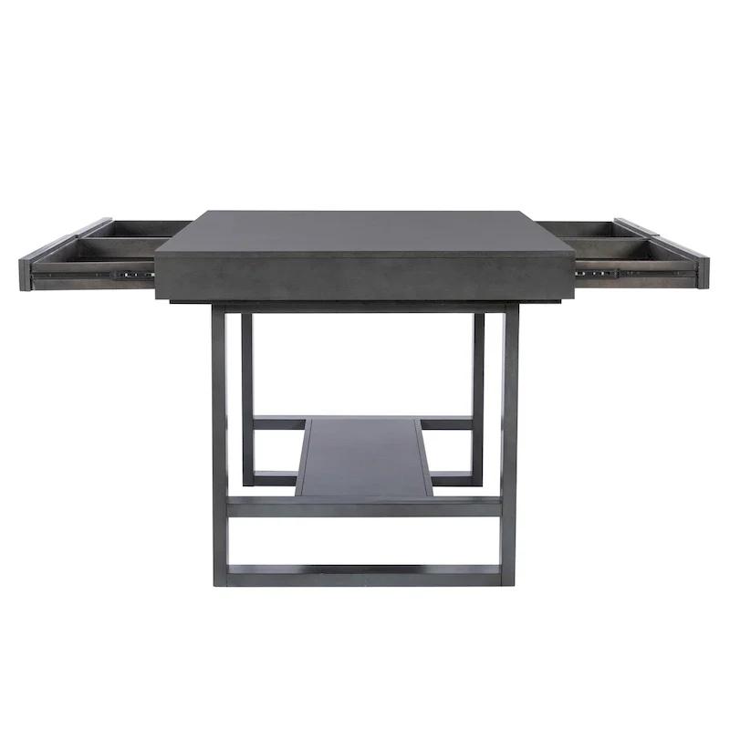 Wilson Grey Wooden 7-Piece Counter Height Dining Set