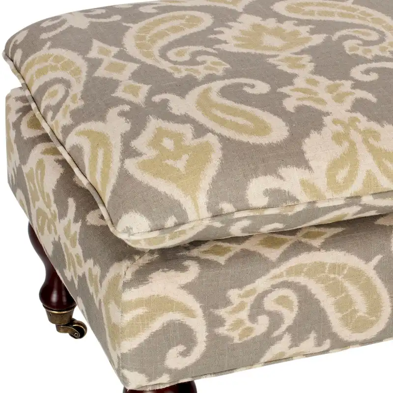 SAFAVIEH Tari Pillowtop Grey/ Sage Bench - 0 - 52  W x 21  D x 19  H - 52Wx21Dx19H