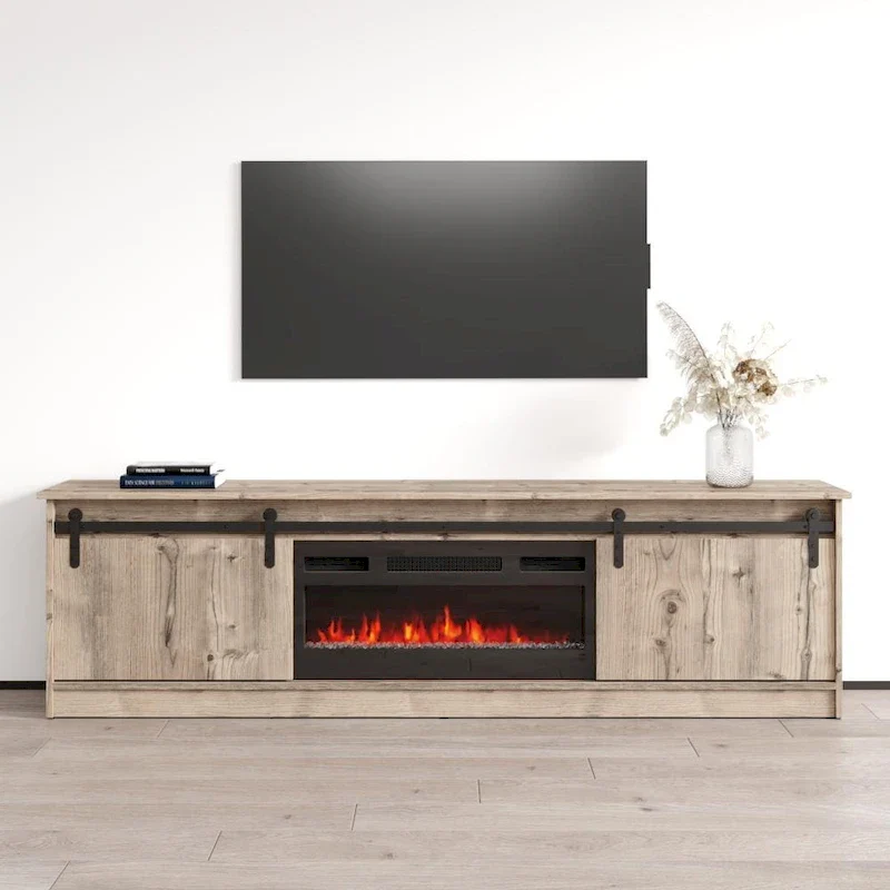 Modern Fireplace TV Stand