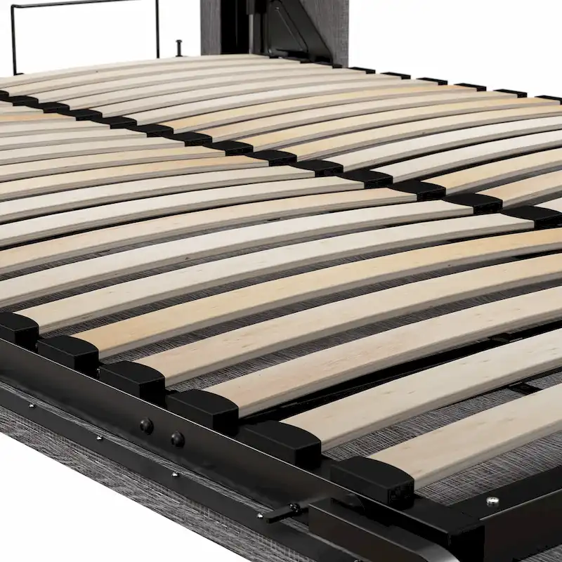 Full Murphy Bed with Closet Organizer and Drawers - Wall Mounted