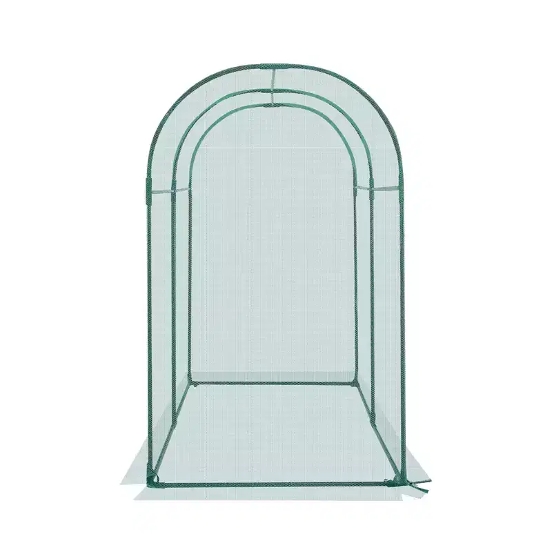 Crop Cage, 5.9 x 2.98 x 4.9 ft Plant Protection Tent with Zippered Door, Wind-Resistant Tall Crop Cage, Easy to Install
