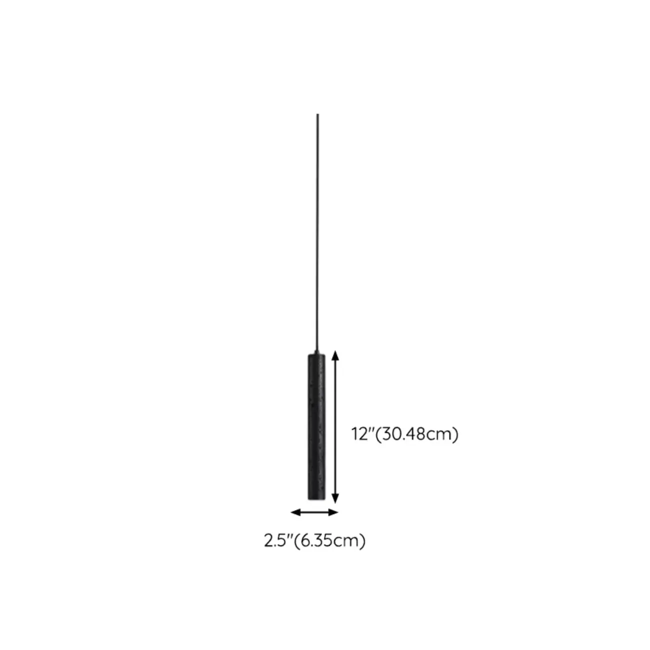 Art Deco Black Stone Geometric Bedroom LED Pendant Light