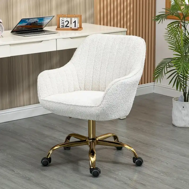 Howtai Swivel Home Office Chair with Rollers
