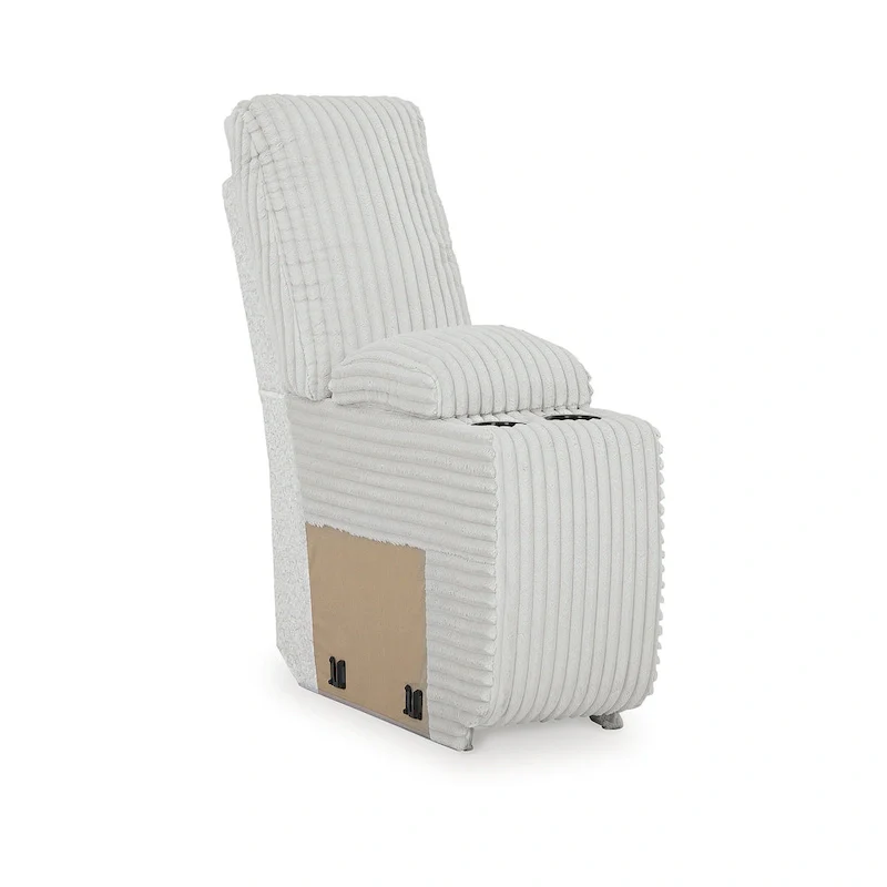 Signature Design by Ashley Top Tier Light Gray 6-Piece Reclining Sectional with Chaise - 149.5W x 132.5D x 40H