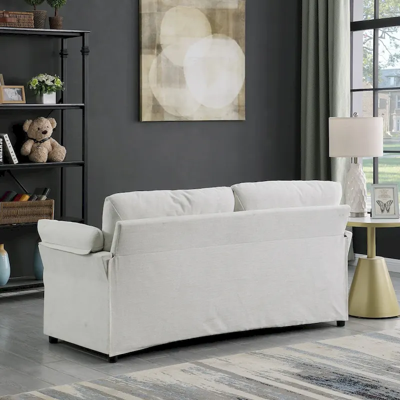 Modern Chenille Loveseat Sofa Couch