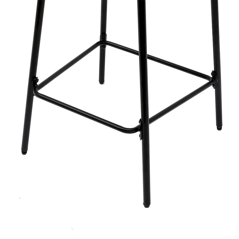 Hand Woven Bar Stools with Back Set of 2 Paper Rope Round Barstools with Footrest for Kitchen Island & Dining Rooms