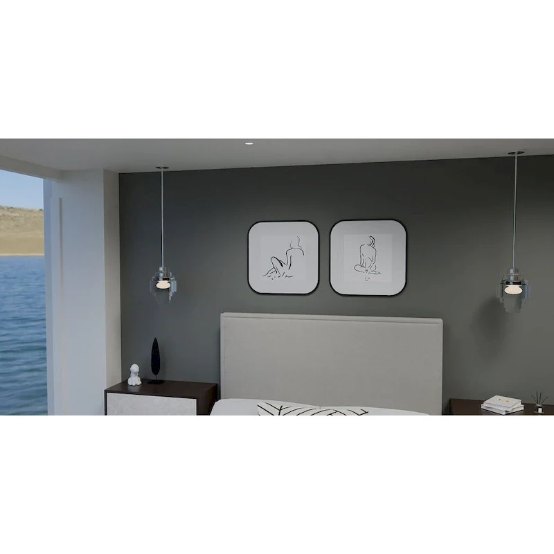 Driscoll 1-Light Polished Chrome Pendant Light