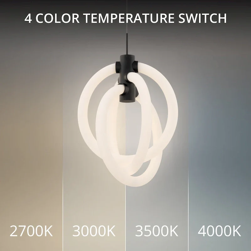 WAC Lighting PD-27413-35 Knot 3 Light 10  Wide LED Abstract Pendant -