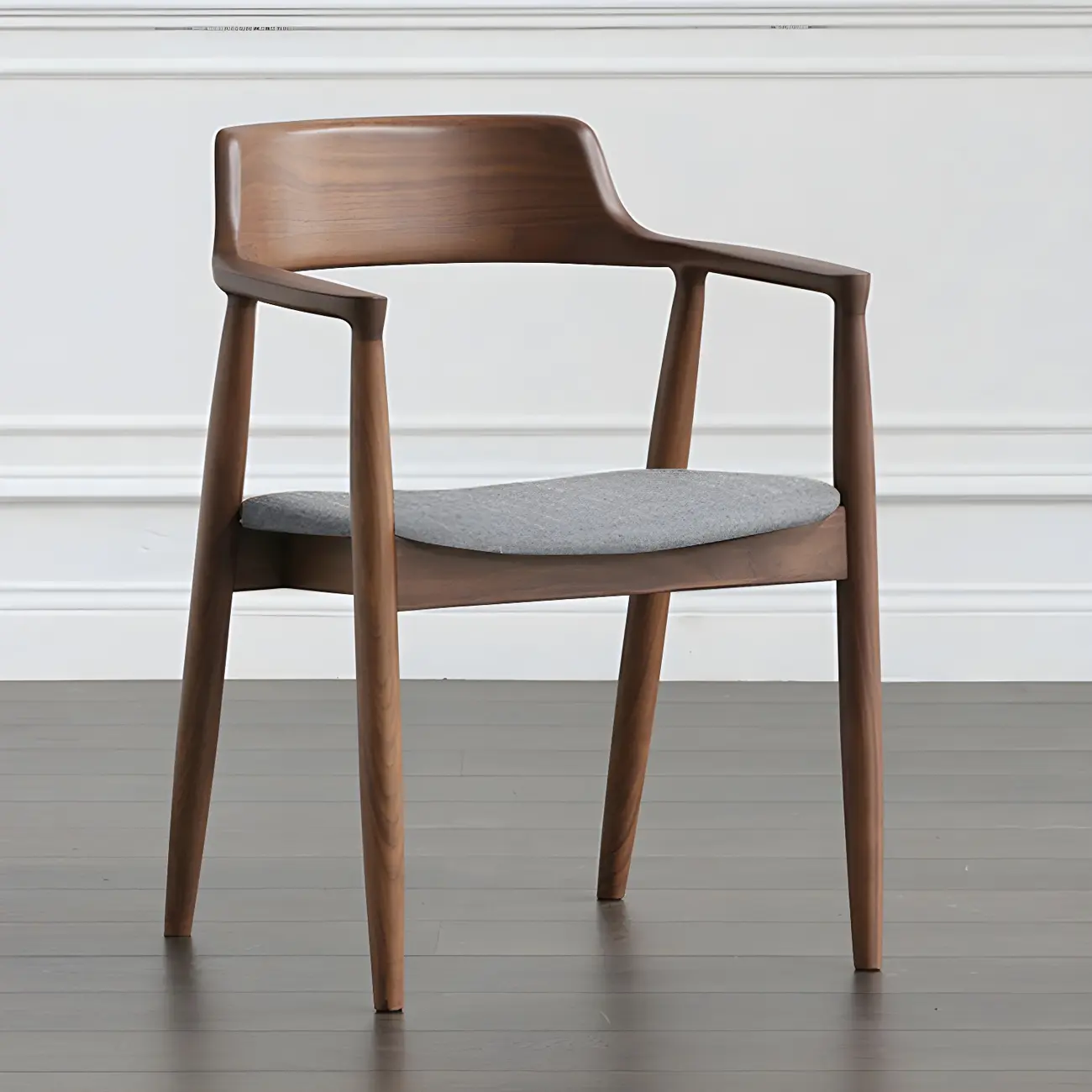 Mid Century Solid Wood Dining Chair Set of 2