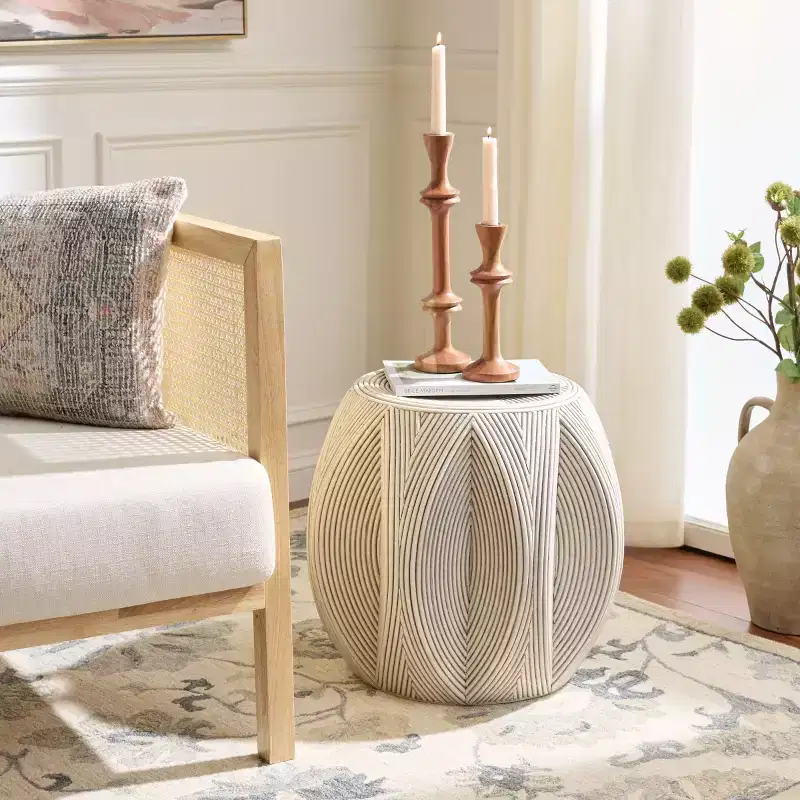 Oleg Accent Table - ACC6702 - White Washed - Safavieh