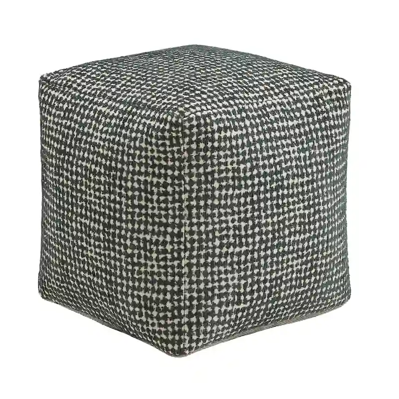 Upholstered Square Pouf Ottoman