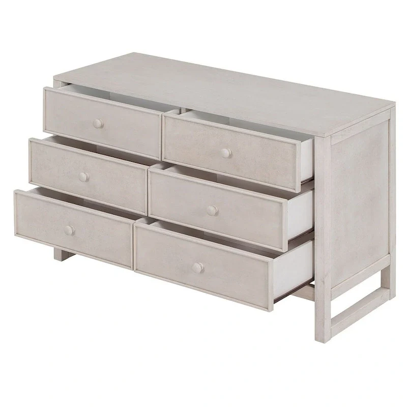 47.8 L Rustic Wooden Dresser Chest of Drawers for Bedroom