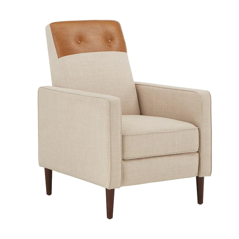 Two-tone Push-back Recliner Chair