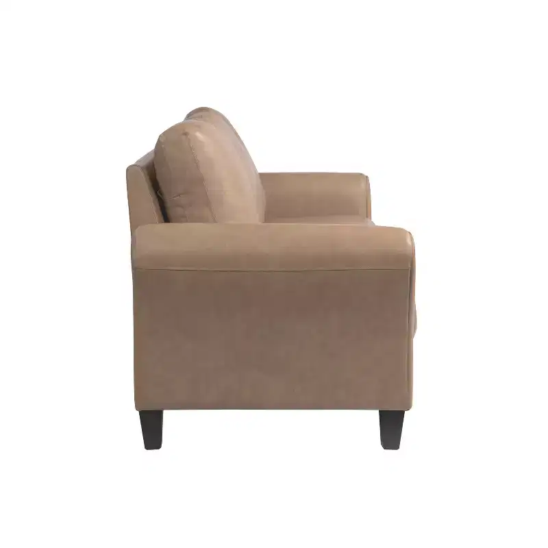 Lifestyle Solutions Willow Sofa Light Brown Vegan Leather