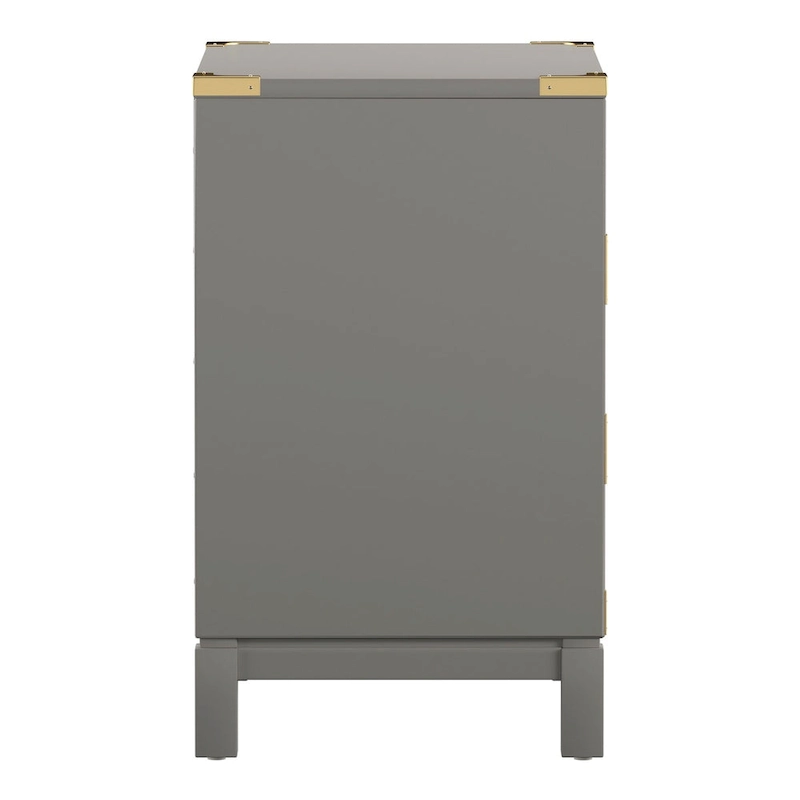 Kedric 3-drawer Goldtone Accent Nightstand by iNSPIRE Q Bold