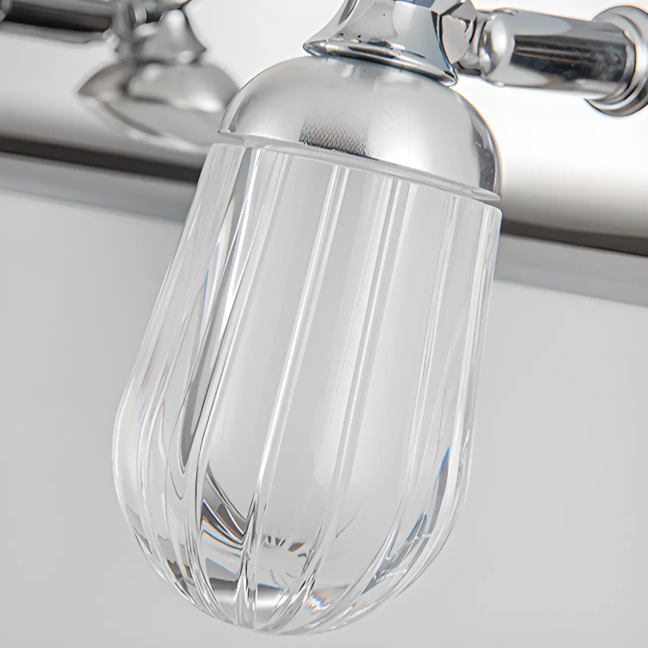 Modern Stainless Steel Bathroom Vanity Light Dimmable LED