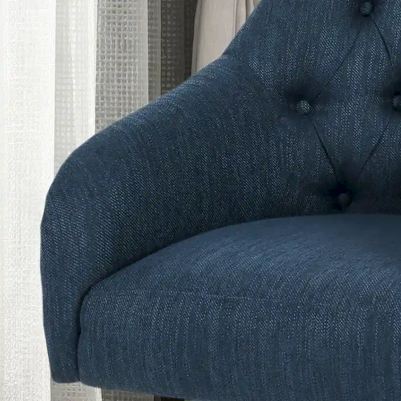 Barbour Upholstered Swivel Office Chair by Christopher Knight Home - N/A