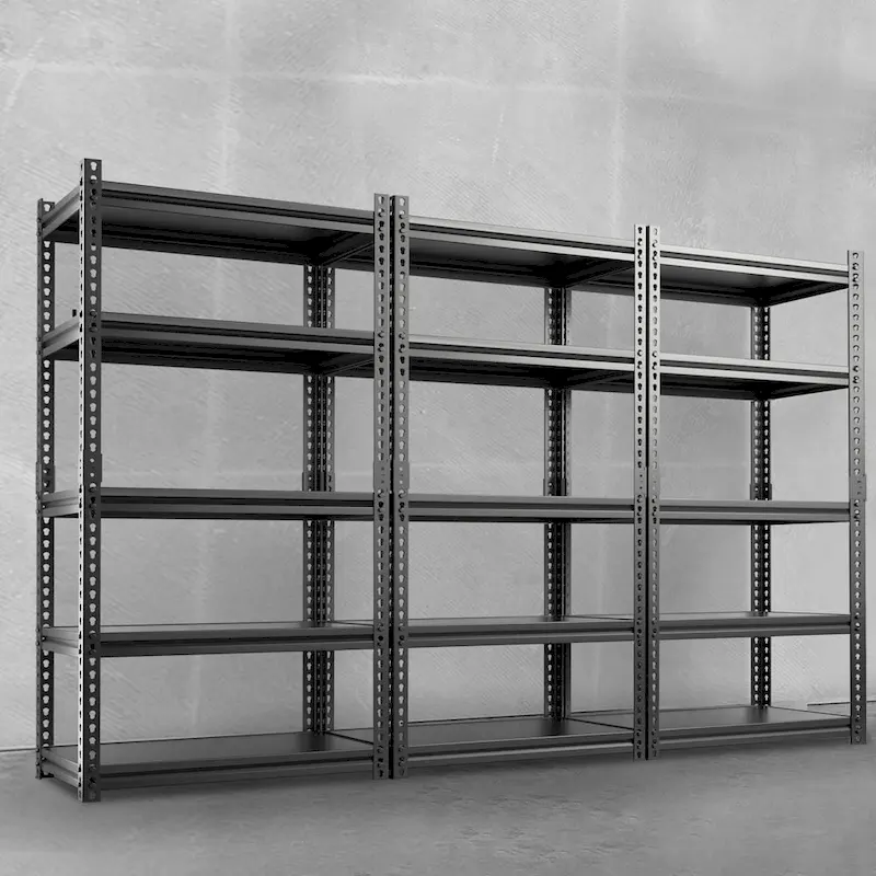 DoCred Metal Shelving Unit, Heavy Duty Garage Storage Rack, 3Pack