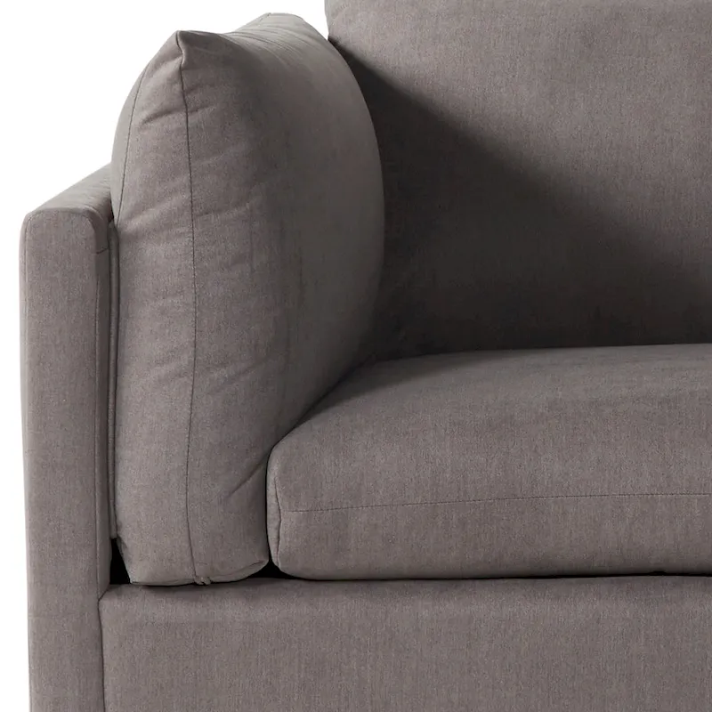 Roundhill Furniture Enda Pillow Back Fabric 3-Piece Sofa and Cuddler Chair Set